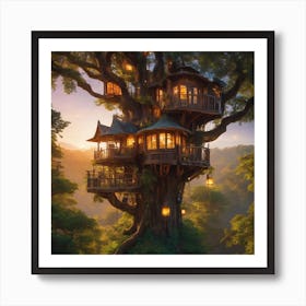 Tree House Art Print