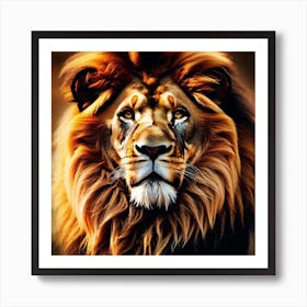 Lion Portrait 7 Art Print