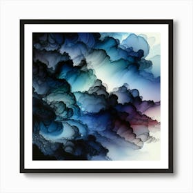 Abstract Clouds Art Print