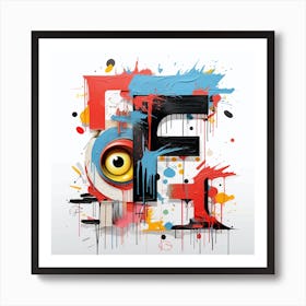 Letter F 2 Art Print