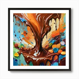 Chocolate Pouring 11 Art Print