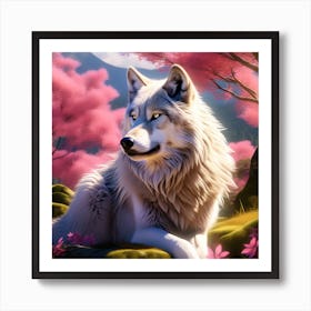 Wolf In The Forest Art Print