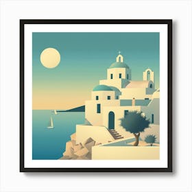 Santorini Art Print