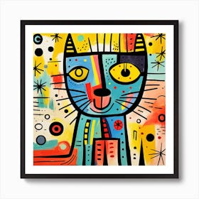 Cat Painting Art Print