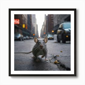 NYC RAT Art Print