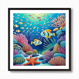 Under The Sea 4 Art Print