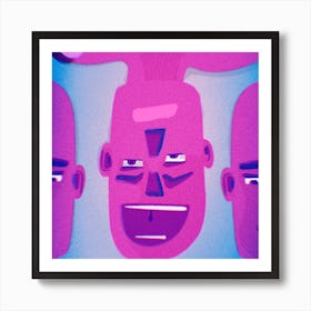 Three Heads Art Print