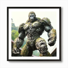 Mech Kong V2 Art Print