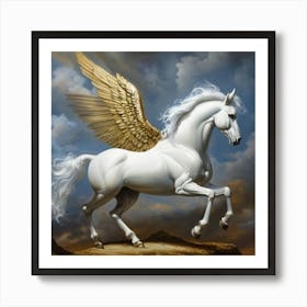 Horse With Wings Art Print