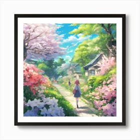 Sakura Blossoms -spring season Art Print