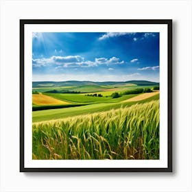 Grass German Cultivate Commercial Ecology Plant Sun Day Cultivated Scene Green Flying Pa (7) Art Print