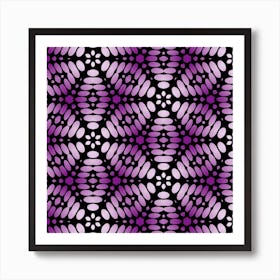 Pattern Purple Seamless Design Art Print