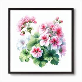 Flower of Geranium 3 Art Print