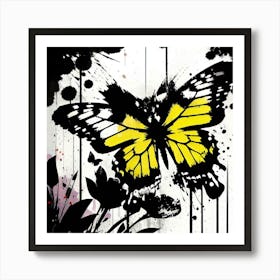 Butterfly Painting 164 Art Print