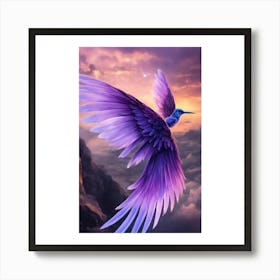 Purple Phoenix Art Print