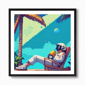 Pixel Art Art Print