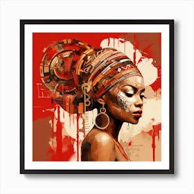 African Woman 58 Art Print