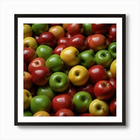 Plastic Apples Synthetically Engineered In Labs 4 Art Print