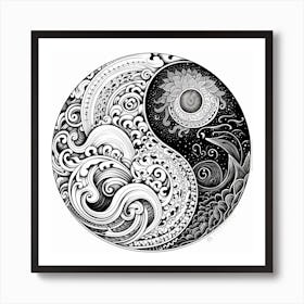 Yin Yang 55 Art Print