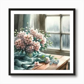 Lilacs In Vase Art Print