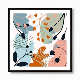 Abstract Floral Painting 1 Art Print