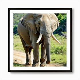 African Elephant Art Print