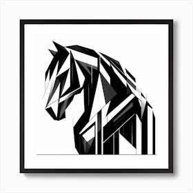 Abstract Horse Head Art Print