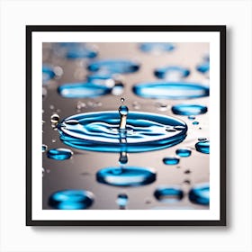 Water Droplets 4 Art Print