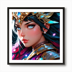 Default A Gracefully Fierce Anime Warrior Princess Her Intrica 2 (2) Art Print