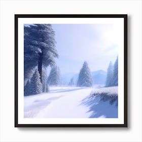 Winter Landscape 52 Art Print