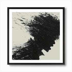 Silhouette Of A Man 4 Art Print