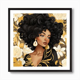 Afro Girl 17 Art Print