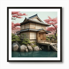 Japanese House Art Print 7 Art Print