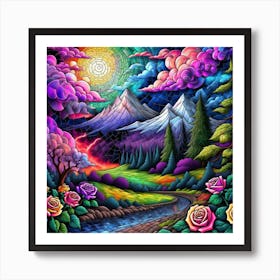 Rainbow In The Sky Art Print