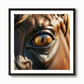 Eye Of A Horse 13 Art Print