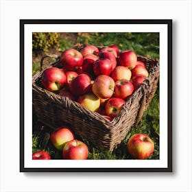 Basket Of Apples 3 Art Print