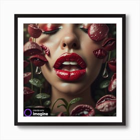 Red lips Poster