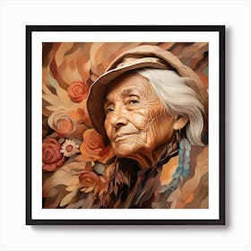 Portrait Of An Indian Woman Art Print