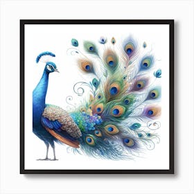 Peacock 1 Art Print