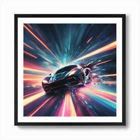 Hyper Speed Car 3 Art Print