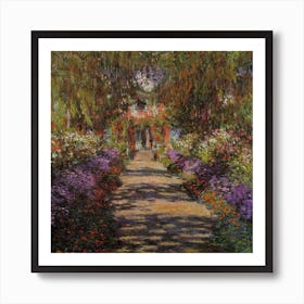A Pathway In Monets Garden, 1902 By Claude Monet Art Print
