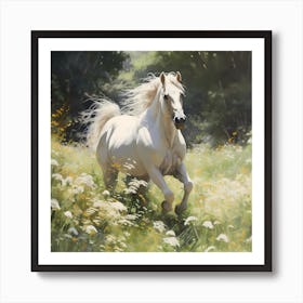 Golden Grace: Majestic Equine Radiance Poster