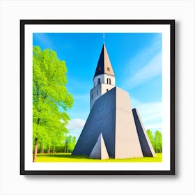 Church In The Field Art Print