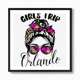 Girls Trip Orlando 2023 Women Weekend Birthday Party Squad Art Print