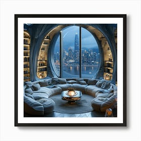 Hong Kong Living Room Art Print