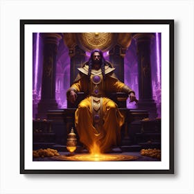 King Of The Throne Art Print