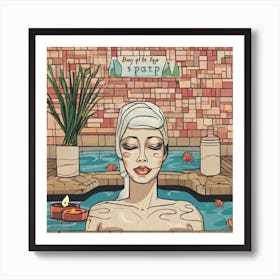 Day At The Spa 1 Art Print