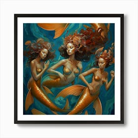 Mermaids Art Print