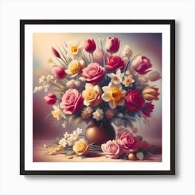 Flowers In A Vase 11 Art Print