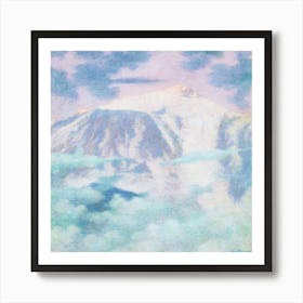 Clouds Above The Mountain Art Print